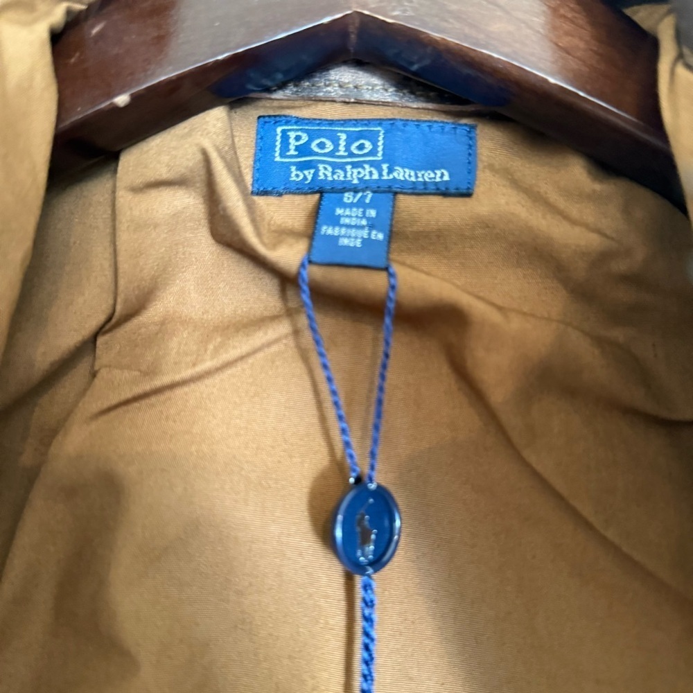 NWT Polo Ralph Lauren Cow Leather Flight Jacket Boys - Picture 4 of 11